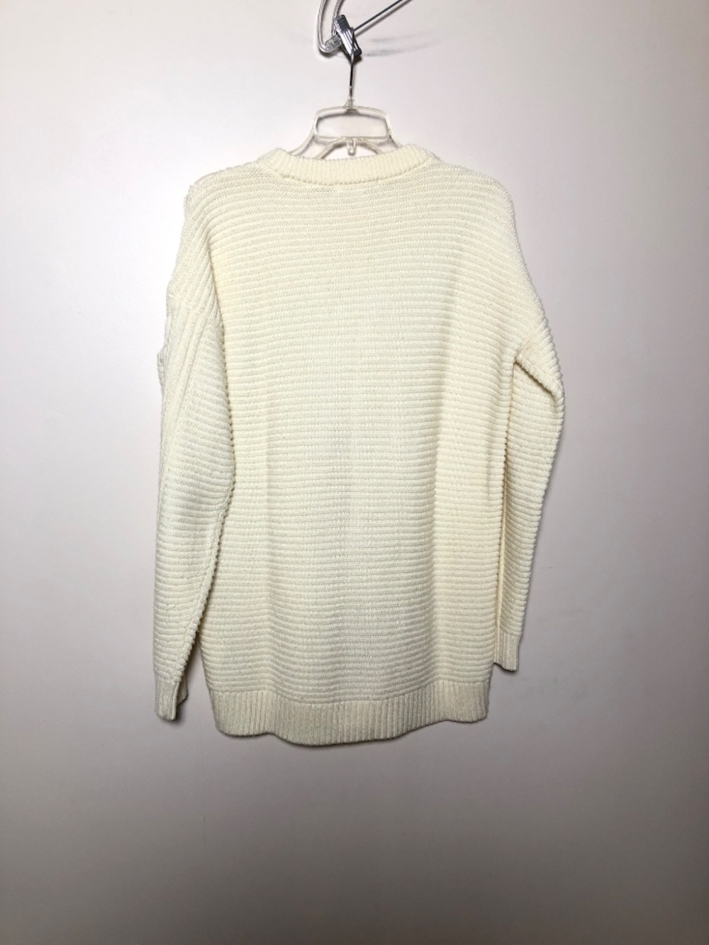 Uniqlo Cream oversized Cable Knit Sweater M - Picture 5 of 5